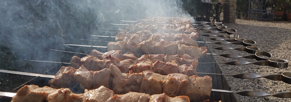 Mangal-Grill für Gruppen auf der Domaine Mürset in Twann