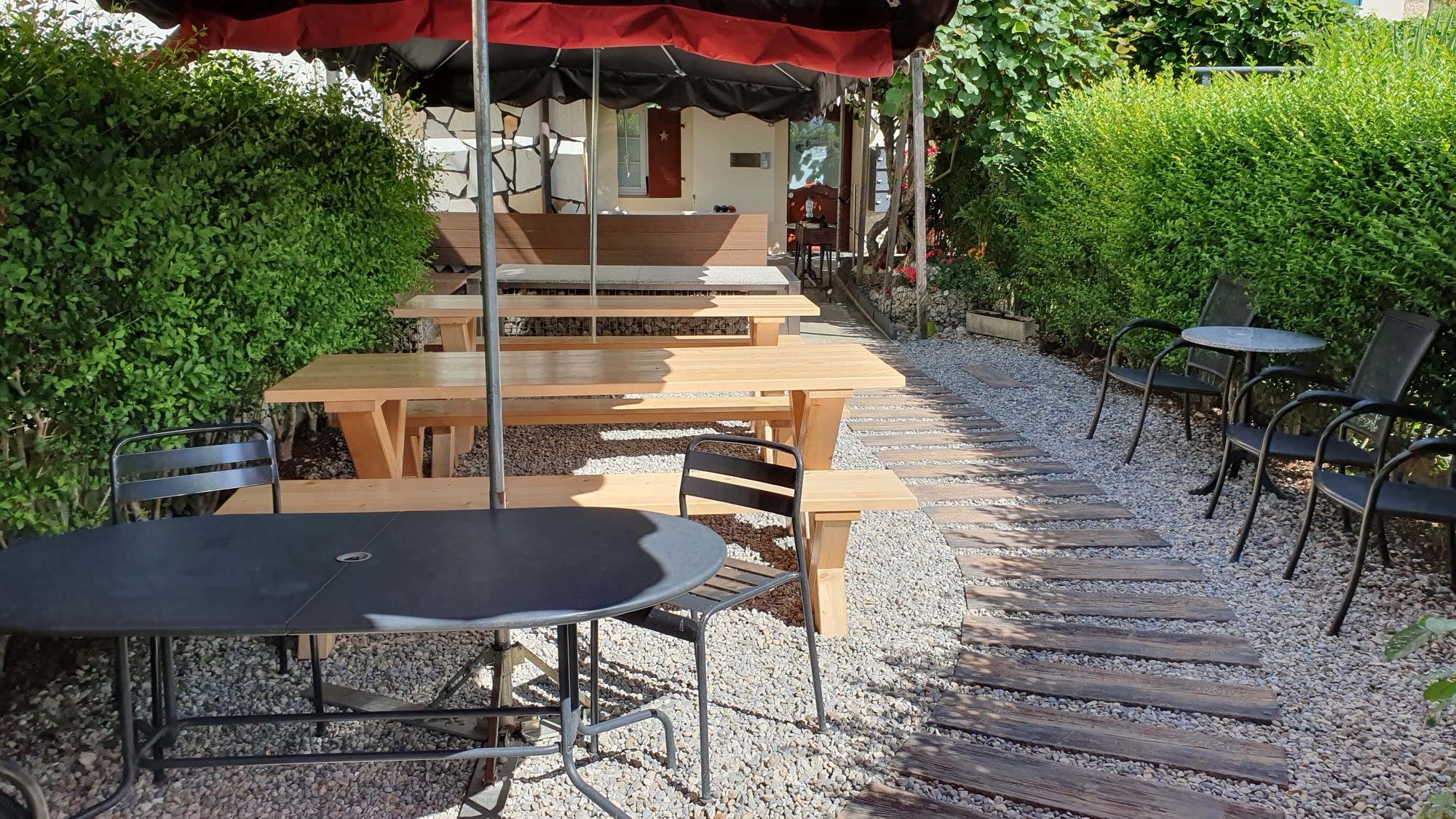 Garten der Domaine Mürset in Twann