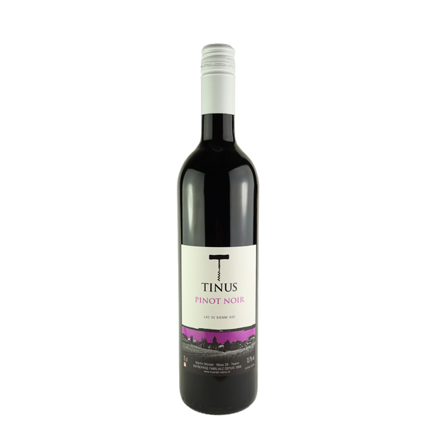 Flasche Pinot Noir, Tinus-Etikette